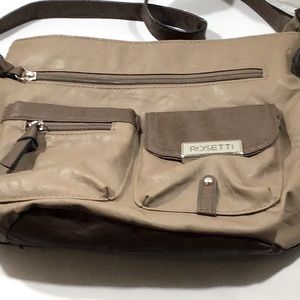Rosetti  cream & brown crossbody bag